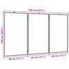 vidaXL Whiteboard magnetisch inklapbaar 120x100x1,7 cm aluminium