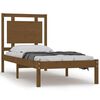 vidaXL Bedframe massief hout honingbruin 75x190 cm