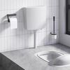 vidaXL Toiletstortbak met watertoevoer onderin 3/6 L grijs