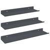 vidaXL Drijvende plank Muurmontage 3 st Antraciet 40 x 9 x 2,5 cm