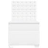 vidaXL Boxspring met matras kunstleer wit 80x200 cm