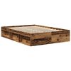vidaXL Bedframe zonder matras bewerkt 120x190 cm bewerkt hout oud