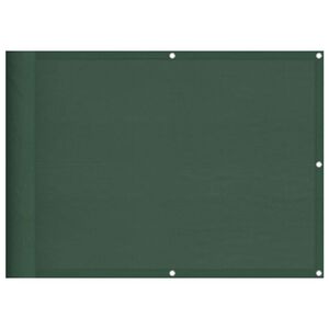 vidaXL Balkonscherm 75x800 cm 100% oxford polyester donkergroen