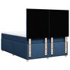 vidaXL Boxspring met matras stof blauw 140x190 cm