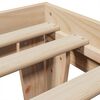 vidaXL Bedframe zonder matras massief grenenhout 75x190 cm