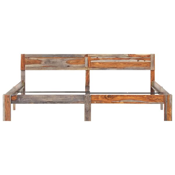 vidaXL Bedframe zonder matras massief hout 200x200 cm
