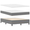 vidaXL Boxspring bed Lichtgrijs en wit. 203 x 160 x 128 cm