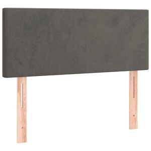 vidaXL Hoofdbord 90x5x78/88 cm fluweel donkergrijs