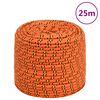 vidaXL Boottouw 6 mm 25 m polypropyleen oranje