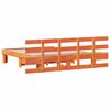 vidaXL Bedframe met hoofdeinde Bruin 160 x 200 cm Massief grenenhout