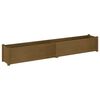 vidaXL Plantenbakken 2 st 200x31x31 cm massief grenenhout honingbruin