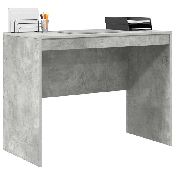 vidaXL Bureau Beton Grijs 100 x 50 x 76 cm
