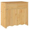 vidaXL Dressoir Drammen Eiken 79 x 43 x 75.5 cm Massief grenenhout