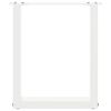 vidaXL Salontafelpoten 2 st U-vormig 38x(42-43) cm staal wit