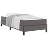 vidaXL Bedframe met matras Grijs 100 x 200 cm Stof