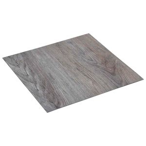 vidaXL Zelfklevende Vloerplanken Lichtbruin en Zwart 30,5 x 30,5 cm