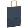 vidaXL Papieren zakken 50 st met hengsels 21x11x28 cm blauw