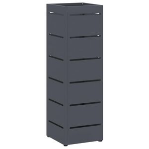 vidaXL Regen paraplu standaard Antraciet 15,5 x 15,5 x 49 cm Staal