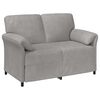 vidaXL 2-Zits Sofa Lichtgrijs 138 x 83 x 95 cm Fluweel