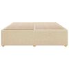 vidaXL Bedframe zonder matras stof cr&egrave;mekleurig 180x200 cm