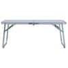 vidaXL Campingtafel inklapbaar 60x40 cm aluminium wit