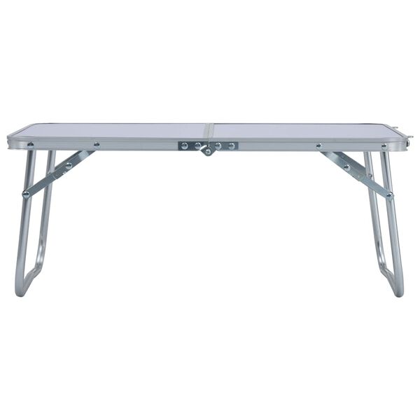 vidaXL Campingtafel inklapbaar 60x40 cm aluminium wit