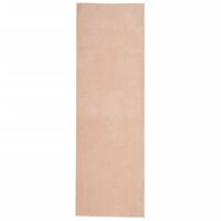 vidaXL Vloerkleed HUARTE laagpolig zacht wasbaar 80x250 cm roze