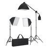 vidaXL Fotostudioset met softboxlampen en achtergrond