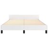 vidaXL Bedframe met hoofdbord kunstleer wit 140x200 cm