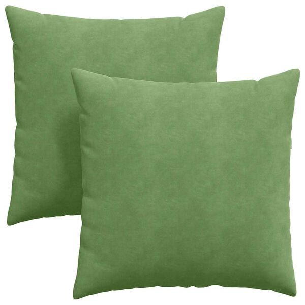vidaXL Sofa Kussens 2 stuks Lichtgroen 60 x 60 cm Cordstof