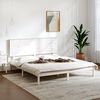 vidaXL Bedframe massief hout wit 150x200 cm