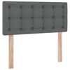 vidaXL Opbergbed met matras Donkergrijs 90 x 190 cm Bewerkt hout
