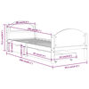 vidaXL Bedframe met 2 lades massief grenenhout wit 90x200 cm