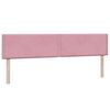 vidaXL Boxspring met matras fluweel roze 180x210 cm