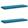 vidaXL Bank Kussens SOEST 2 st 100% Polyester Lichtblauw