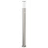 vidaXL Bolderverlichting met sensor 110 cm roestvrij staal IP44