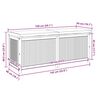 vidaXL Kussenbox voor buiten 150x50x60,5 cm massief acaciahout