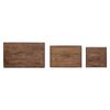 vidaXL Nesttafel 3 pcs Bruin Massief mahoniehout