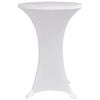 vidaXL Statafelhoes 4 st stretch Ø60 cm wit