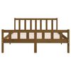 vidaXL Bedframe massief hout honingbruin 150x200 cm