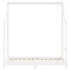vidaXL Kinderbedframe 70x140 cm massief grenenhout wit