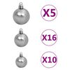 vidaXL Kerstboom met 300 LED met standaard Goud 180 cm PET