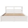 vidaXL Bedframe met hoofdeinde zonder matras 120x200 cm wit