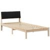 vidaXL Bedframe Bruin en zwart 100 x 200 cm Massief grenenhout