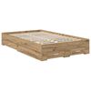 vidaXL Bedframe met lade met hoofdeinde met opslag Bewerkt hout