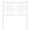 vidaXL Hoofdbord 80 cm metaal wit