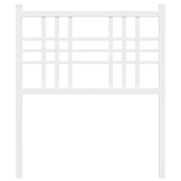 vidaXL Hoofdbord 80 cm metaal wit