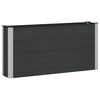 vidaXL Verhoogde plantenbak Zwart 150 x 30 x 72 cm WPC en Aluminium