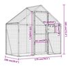 vidaXL Voli&egrave;re 179x100x185 m aluminium antracietkleurig
