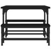 vidaXL Salontafel 100x50,5x40 cm bewerkt hout zwart